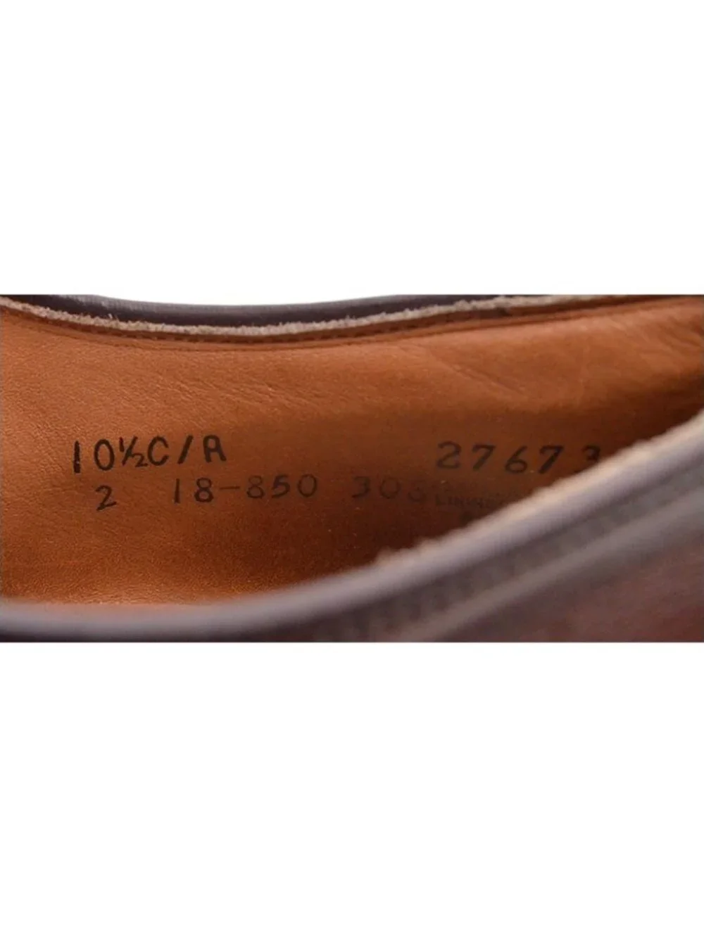 Men Johnston & Murphy Aristocraft USA Cap Toe Business Oxfords 10.5 C Vintage